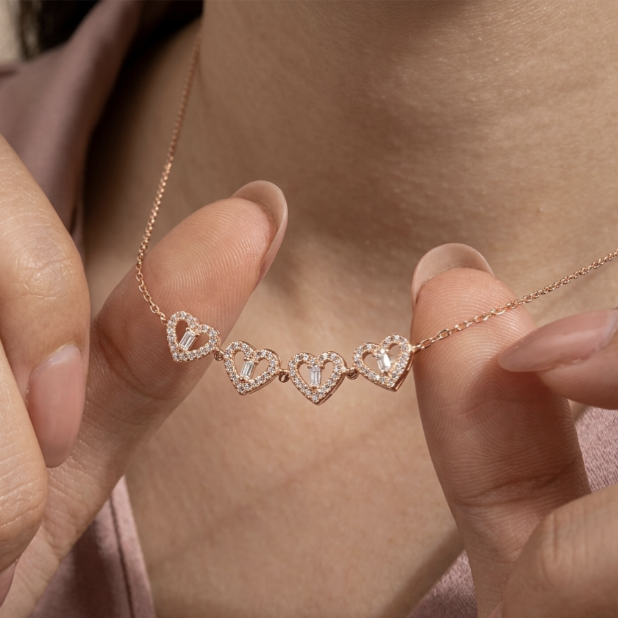 NYXLI Love Clover Diamond Chain