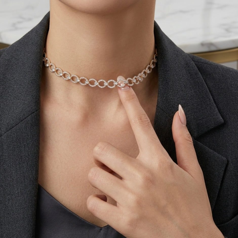 NYXLI Vintage Pearl Luxe Choker