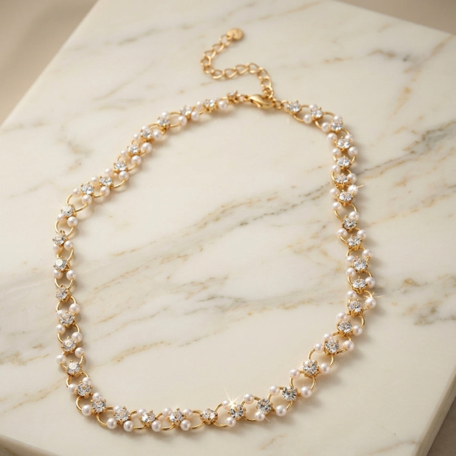 NYXLI Vintage Pearl Luxe Choker