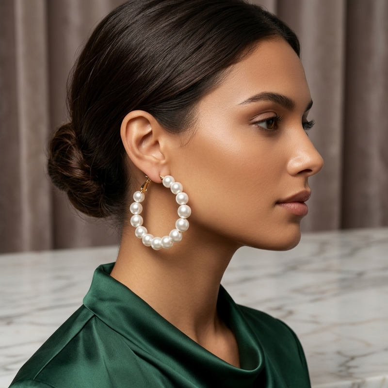 NYXLI Aura Pearl Hoops