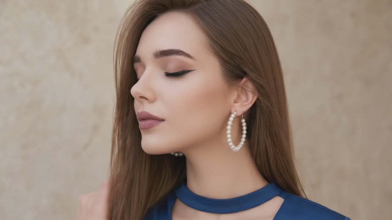 NYXLI Aura Pearl Hoops